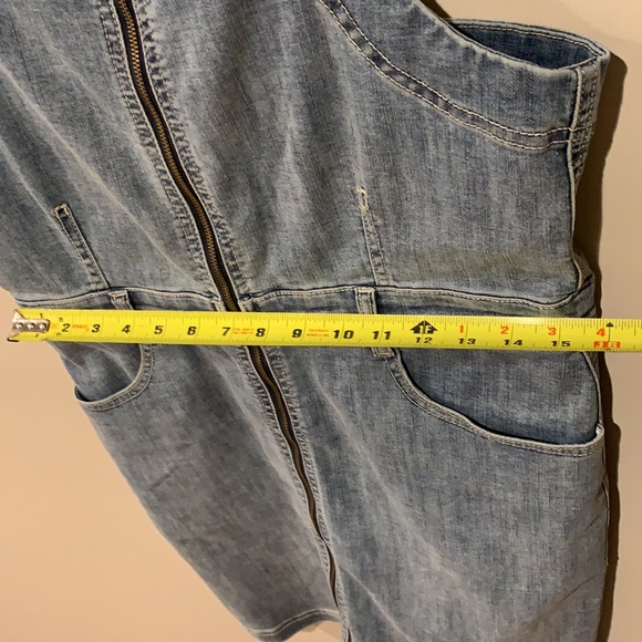 American Eagle Blue Stretch Denim Dress - Women’s Size 12 - Picture 9 of 10